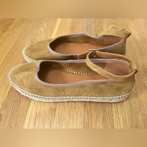 Anthropologie | Suede Espadrille Flats with Ankle Strap - Picture 7 of 8